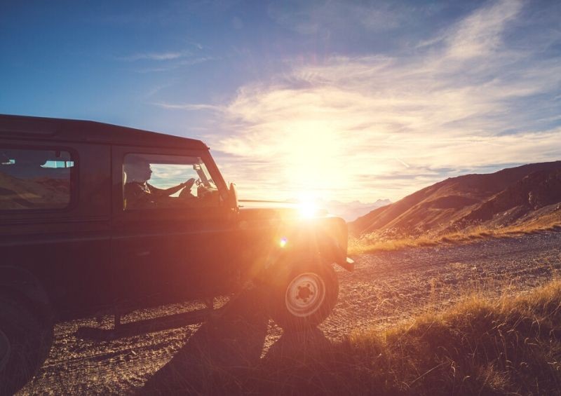 4x4 car in the countryside