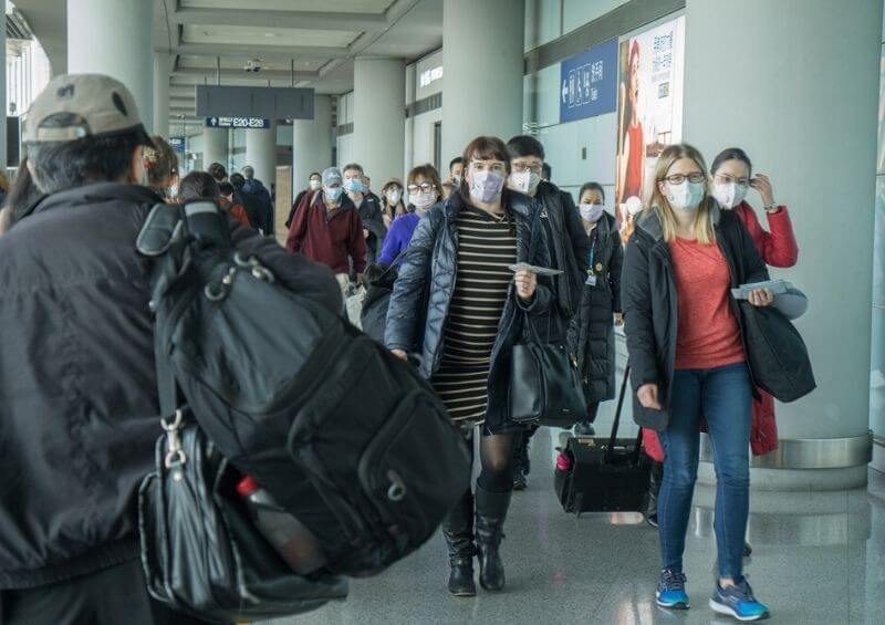 Airport during coronavirus outbreak