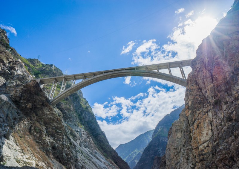 bridge spanning a gap