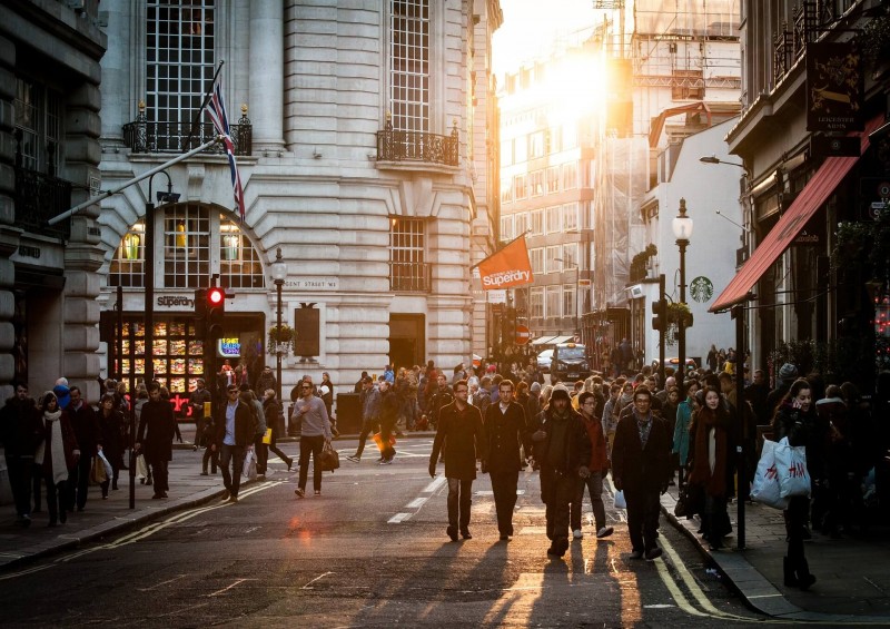 busy high street