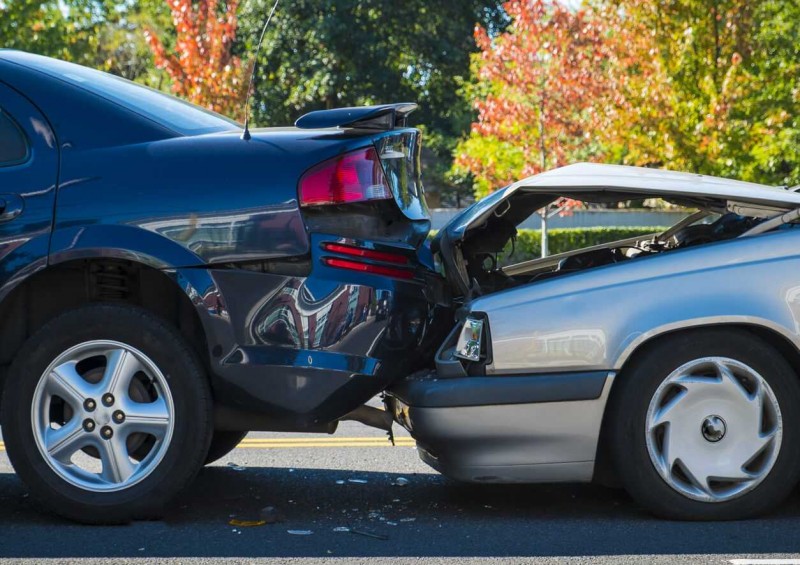 Car accident rear collision