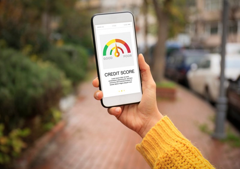 Checking credit score on mobile