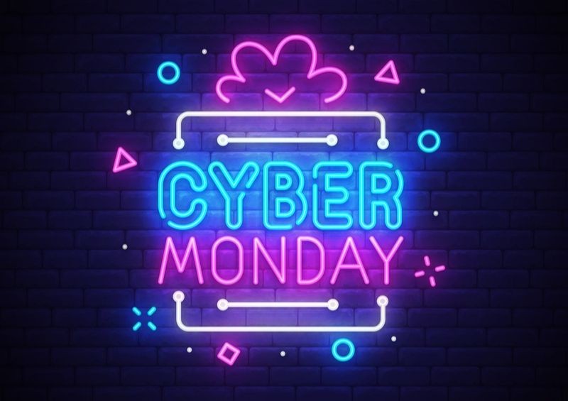 Cyber Monday luminous sign