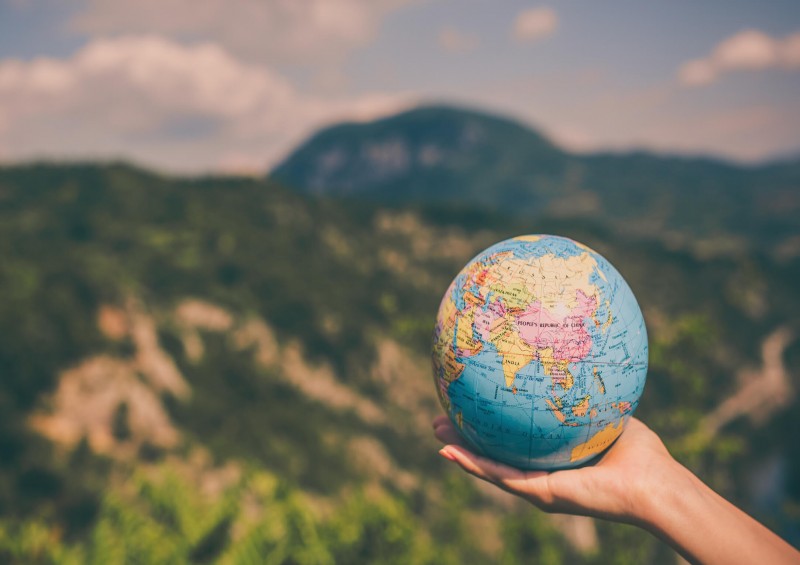 Globe being held abroad