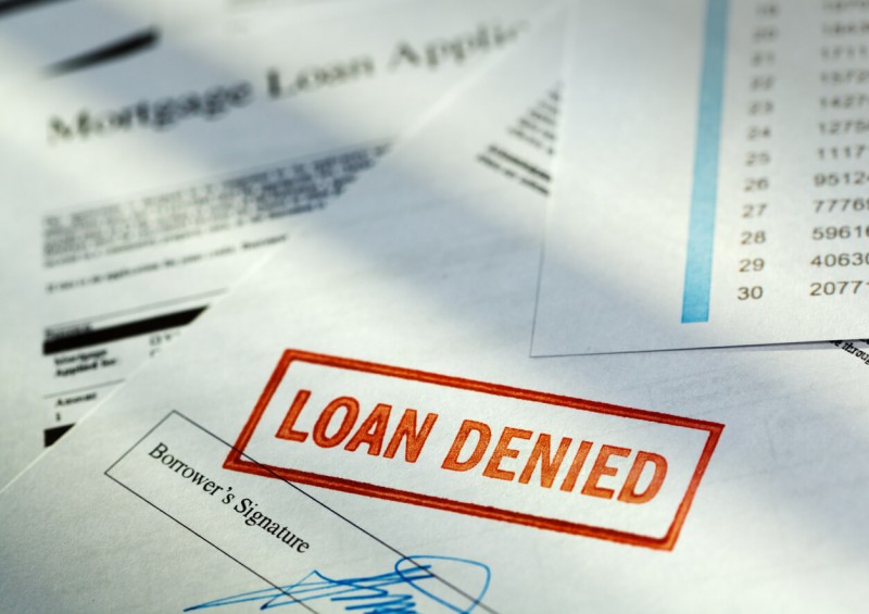 Letters showing refused loan