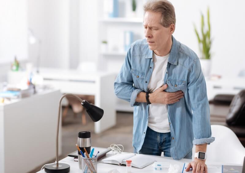 man suffers heart attack critical illness