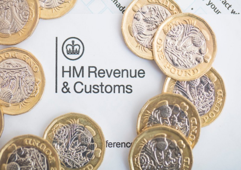 Paper showing HM Revenue and Customs
