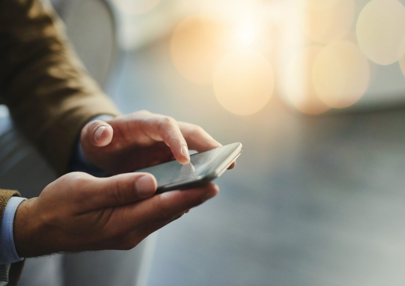 Person on mobile phone