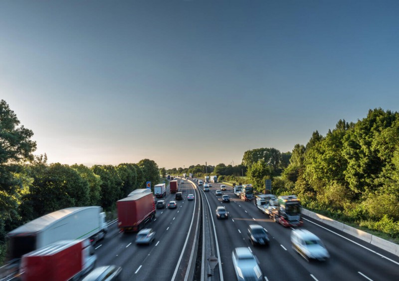 UK busy motorway