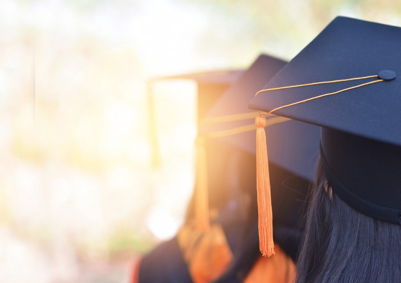 University graduation caps