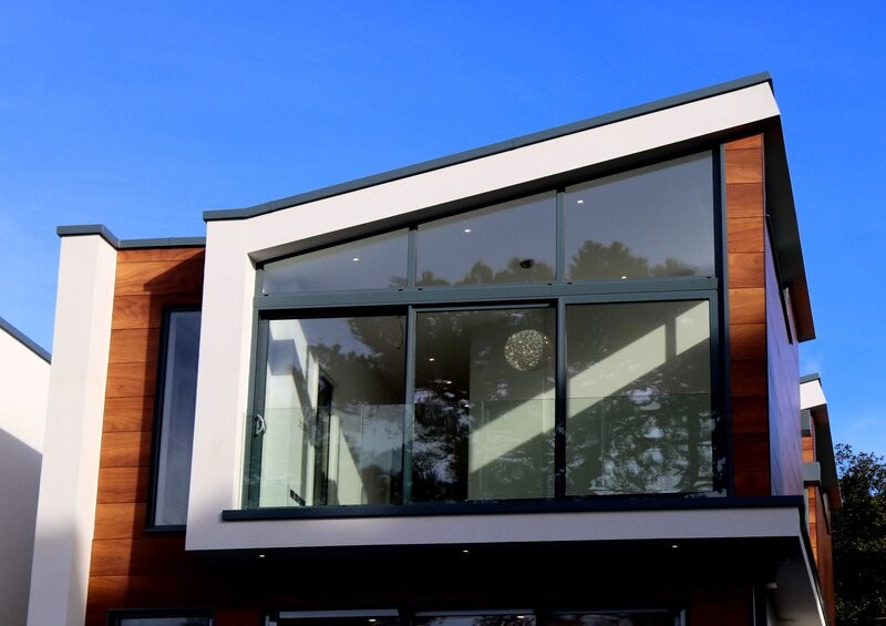 Wooden clad house