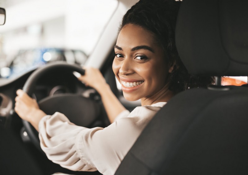 Young female driver