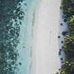 Above shot of the Maldives