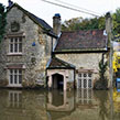 Flooded building