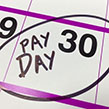 Monzo early pay day calendar