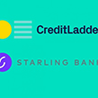 Starling Bank and CreditLadder logos side by side