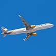 Thomas Cook airplane in the air