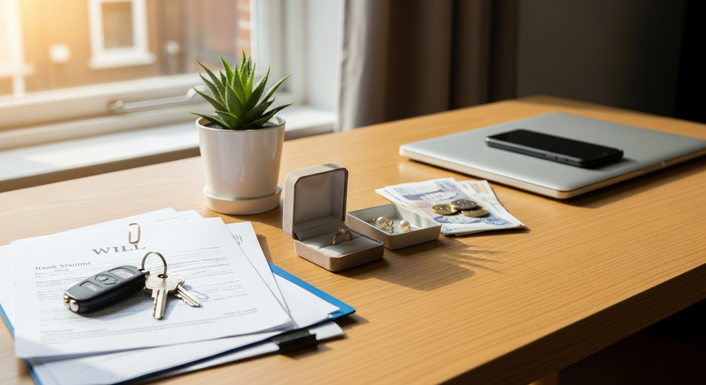 What's included in an estate when someone dies?